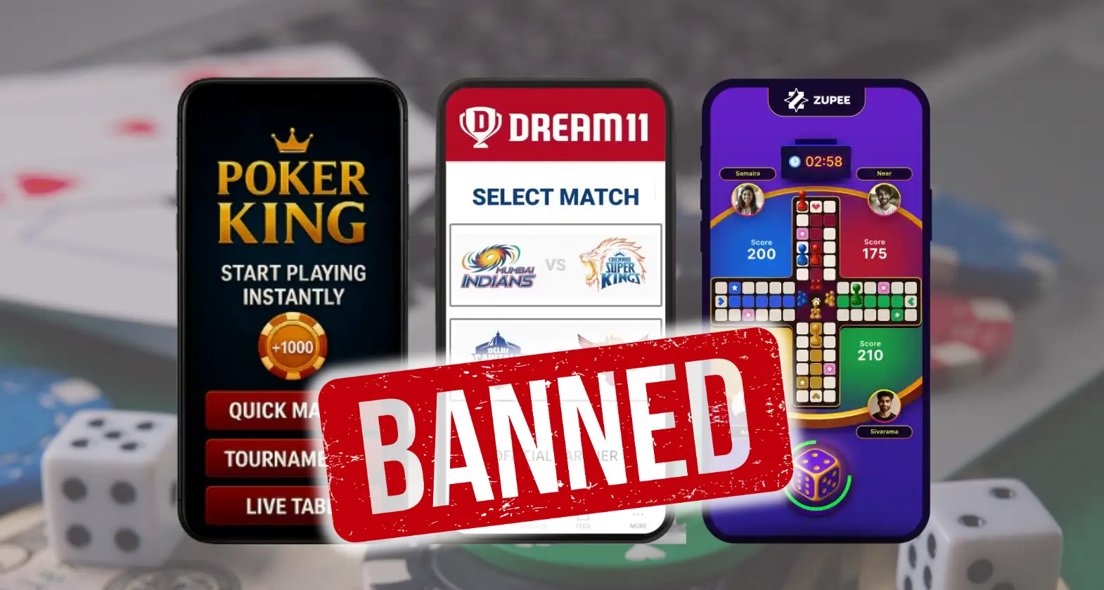 online gaming app ban