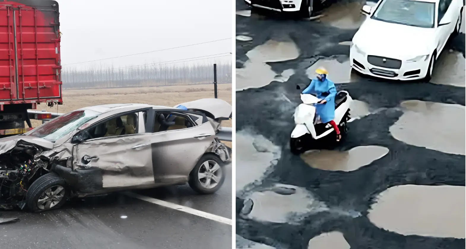 pathways holes and accidents