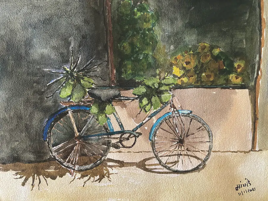 marathi actor vaibhav mangales hobby painting