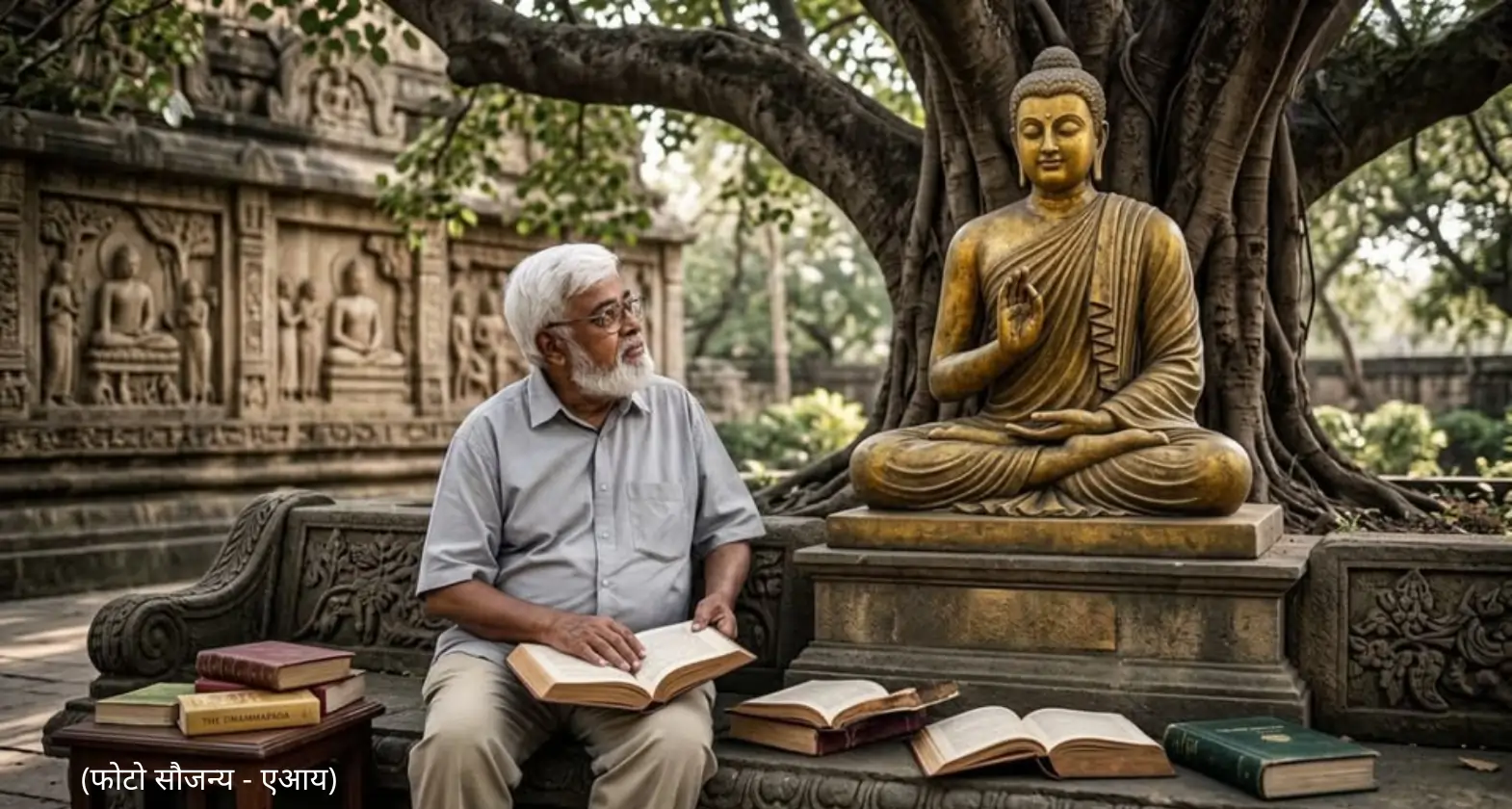 anil awachat and buddha